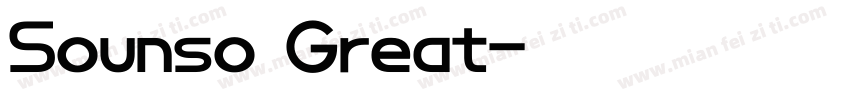 Sounso Great字体转换